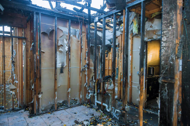 Professional Fire Damage Removal technician working in Brunswick, NC